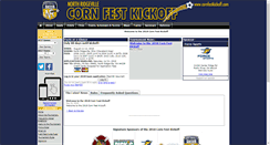 Desktop Screenshot of cornfestkickoff.com