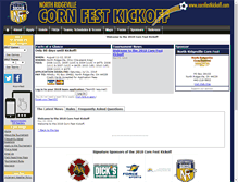 Tablet Screenshot of cornfestkickoff.com